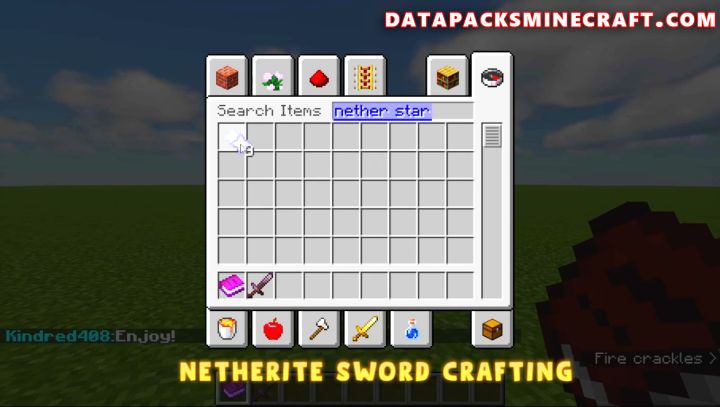 I made a datapack that you can buff your sword with a nether star. Hope you  like it. : r/Minecraft