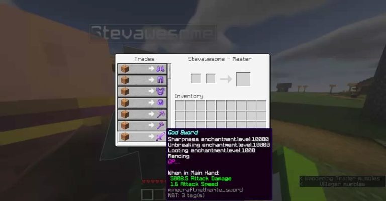 Minecraft But Villager Trades are OP Data Pack 26.1.2 – 1.21.11