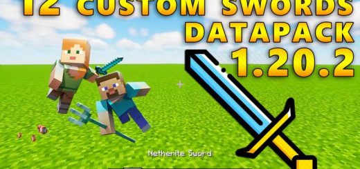 12 Custom Swords DataPack 1.20.5
