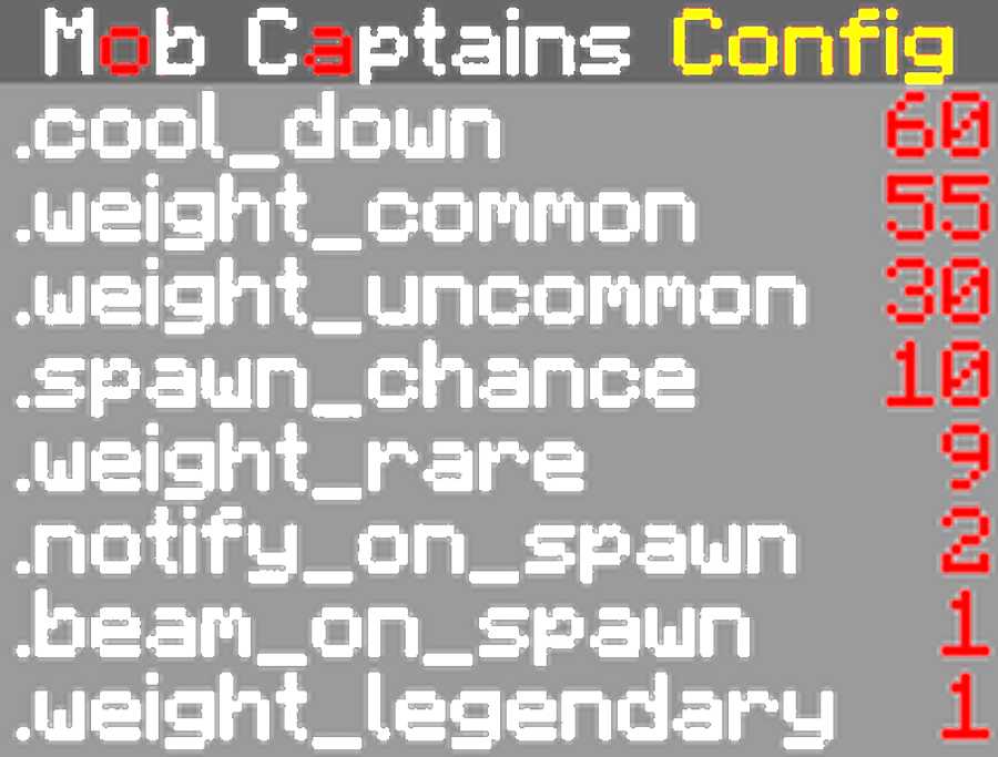 Mob Captains Config
